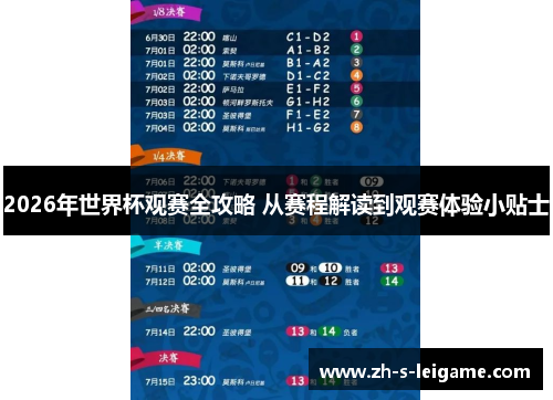 2026年世界杯观赛全攻略 从赛程解读到观赛体验小贴士